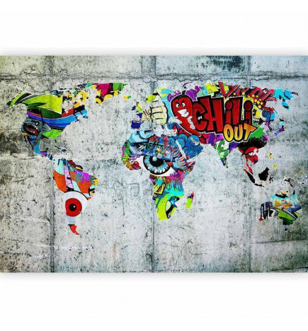 Carta da parati - Map - Graffiti