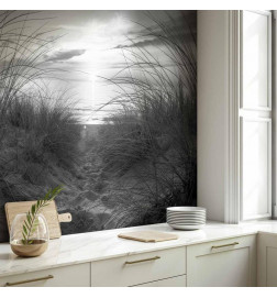 Papier peint - beach (black and white)