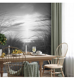 Mural de parede - beach (black and white)