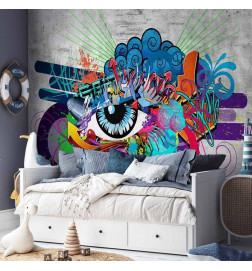 Wall Mural - Graffiti eye