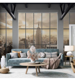 Fotobehang - Clouds over New York City