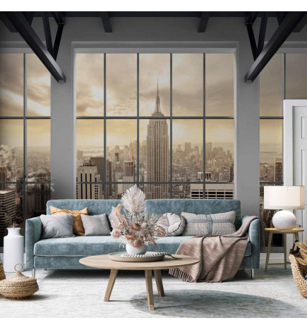 Wall Mural - Clouds over New York City