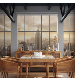 Wall Mural - Clouds over New York City