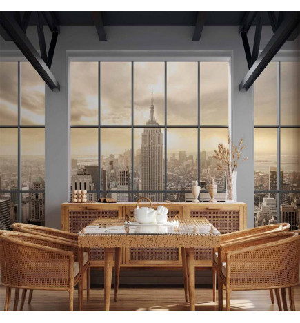 Wall Mural - Clouds over New York City