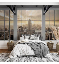 Fototapeet - Clouds over New York City