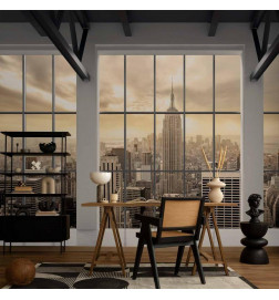 Fotobehang - Clouds over New York City