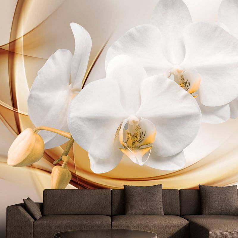 34,00 €Fotomurale con le orchidee bianche e glamour - arredalacasa