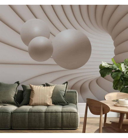 Mural de parede - Balls in the Tunnel