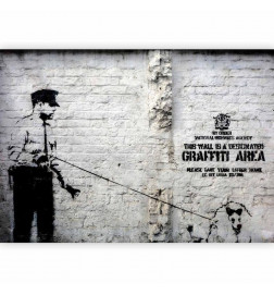 Fototapeta - Banksy - Graffiti Area