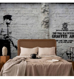 Fototapete - Banksy - Graffiti Area