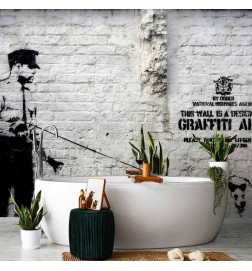 Fototapeta - Banksy - Graffiti Area