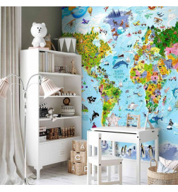 Foto tapete - World Map for Kids