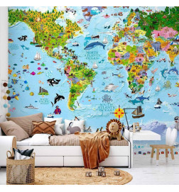 Fototapetas - World Map for Kids