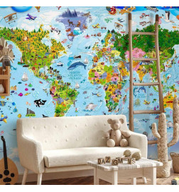 Fototapeet - World Map for Kids