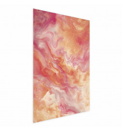 Plakāts - Fiery Colors - dynamic shapes in fire and pink tones