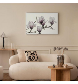 Taulu - Painted Magnolias (1 Part) Wide