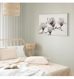 Leinwandbild - Painted Magnolias (1 Part) Wide