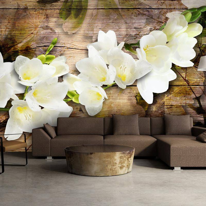 34,00 €Fotomurale con tante orchidee sul legno vivo - Arredalacasa