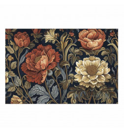 Plakat - Tapestry Large Retro Flowers