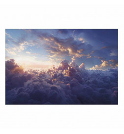 Plakāts - Sun in Hiding: The Golden Face of the Sky Over the Cloudy Sea
