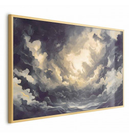 Plakat - Epic Play of Light: The Sun Battling for Dominance Over the Clouds