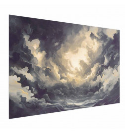 Juliste - Epic Play of Light: The Sun Battling for Dominance Over the Clouds
