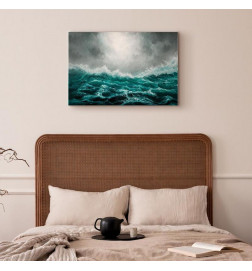 Schilderij - Restless Ocean (1 Part) Wide