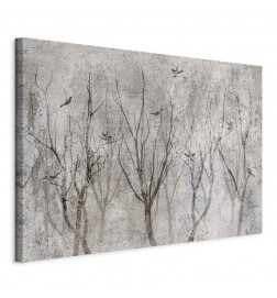 Schilderij - Singing in the Forest (1 Part) Wide