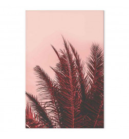 Quadro - Palm Trees at Sunset (1 Part) Vertical