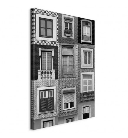 Canvas Print - Patterned Windows (1 Part) Vertical