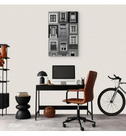 Canvas Print - Patterned Windows (1 Part) Vertical