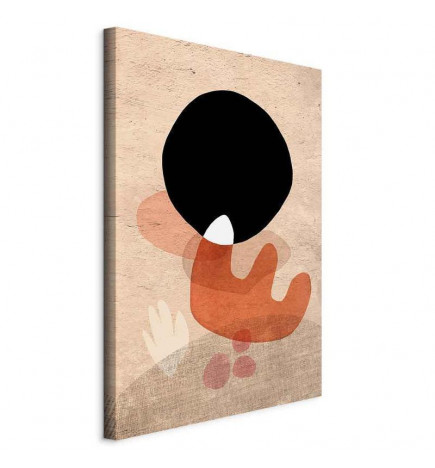 Schilderij - Black Stone (1 Part) Vertical