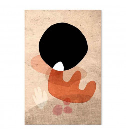 Schilderij - Black Stone (1 Part) Vertical