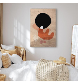 Canvas Print - Black Stone (1 Part) Vertical