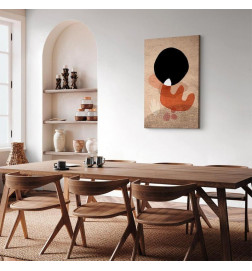 Schilderij - Black Stone (1 Part) Vertical