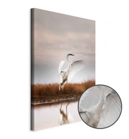 Canvas Print - Autumn by the Lake (1 Part) Vertical