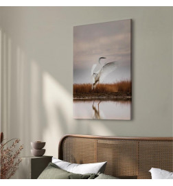 Canvas Print - Autumn by the Lake (1 Part) Vertical