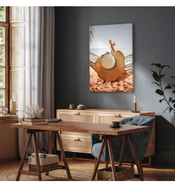 Canvas Print - Hammock on the Beach (1 Part) Vertical