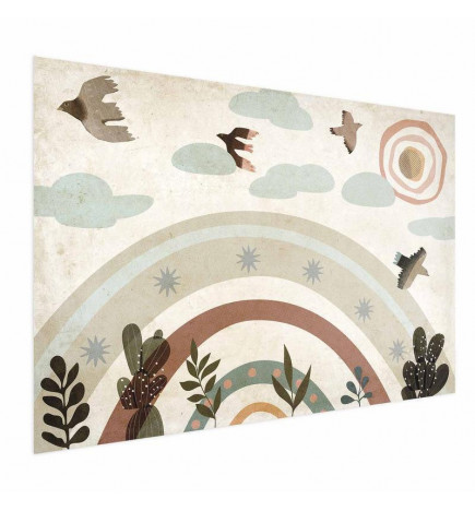 Juliste - Rainbow and Birds