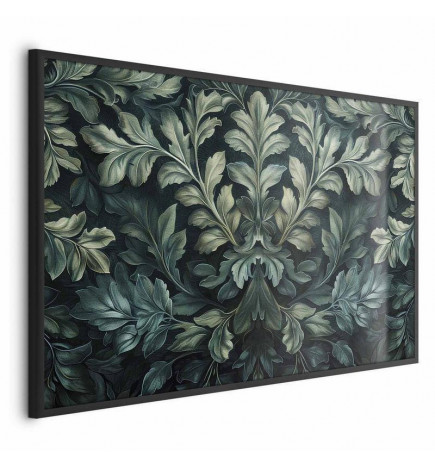 Plakāts - Victorian Leaves in Dark Greens