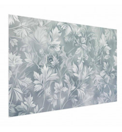 Poster - Worn Floral Patterns in Muted Turquoises