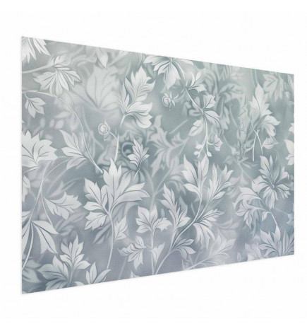 Poster - Worn Floral Patterns in Muted Turquoises