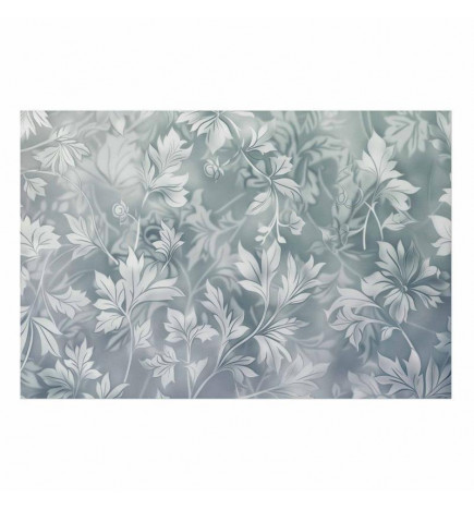 Poster - Worn Floral Patterns in Muted Turquoises