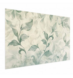 Plakāts - Watercolor Green-Beige Leaves