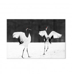 Cuadro - Dancing Cranes (1 Part) Wide