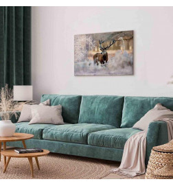 Canvas Print - Deer in the Cold