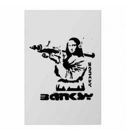 Plakatas - Mona Lisa with a Bazooka