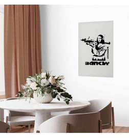 Plakat - Mona Lisa with a Bazooka