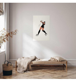 Plakāts - Illustration - Female Volleyball Team Player