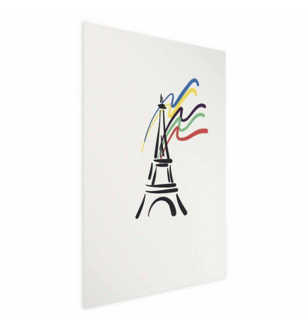 Plakāts - Eiffel Tower and Colors